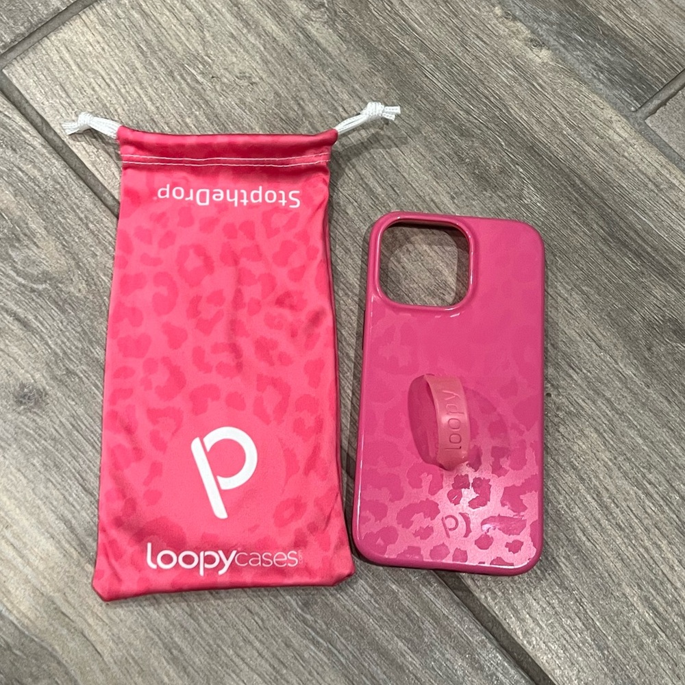 iPhone 13 Pro - Hot Pink Leopard Loopy Case